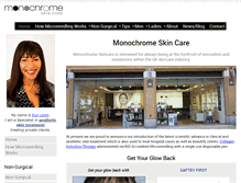 Tablet Screenshot of monochromeskincare.com